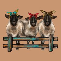 3 Sheeps Suffolk Ewe With Bandanas And Fence Heavyweight Hoodie | Teevron