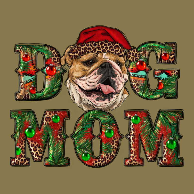 Christmas English Bulldog Mom Premium Hoodie by RanaPortraitStore | Teevron