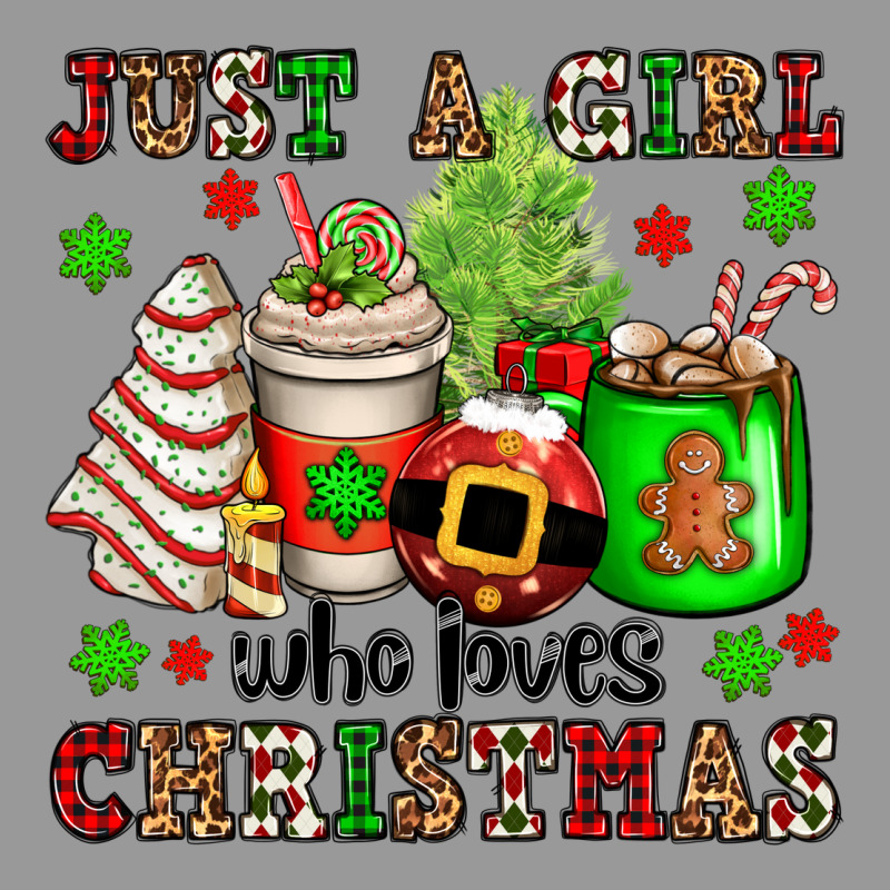 Just A Girl Who Loves Christmas Vintage Hoodie by OliviaCreatesArt | Teevron