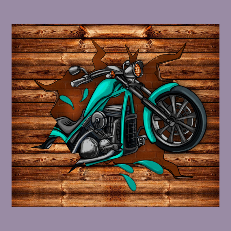 Woodgrain Motorcycle Classic Tee by TumblerDesignByShophia | Teevron