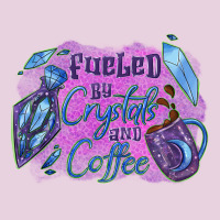 Fueled By Crystals And Coffee Halloween Ladies Tee | Teevron