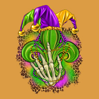 Mardi Gras With Skeleton Hand Urban Heavy Tee | Teevron