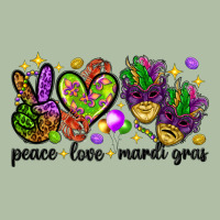 Peace Love Mardi Gras Urban Heavy Tee | Teevron