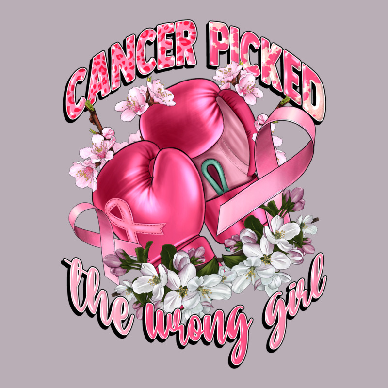 Cancer Picked The Wrong Girl Vintage Tee by CowGirlArtShop | Teevron