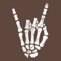 Rock Hand Sign Skeleton Rock N Roll Halloween Faux Pocket Classic Tee | Teevron