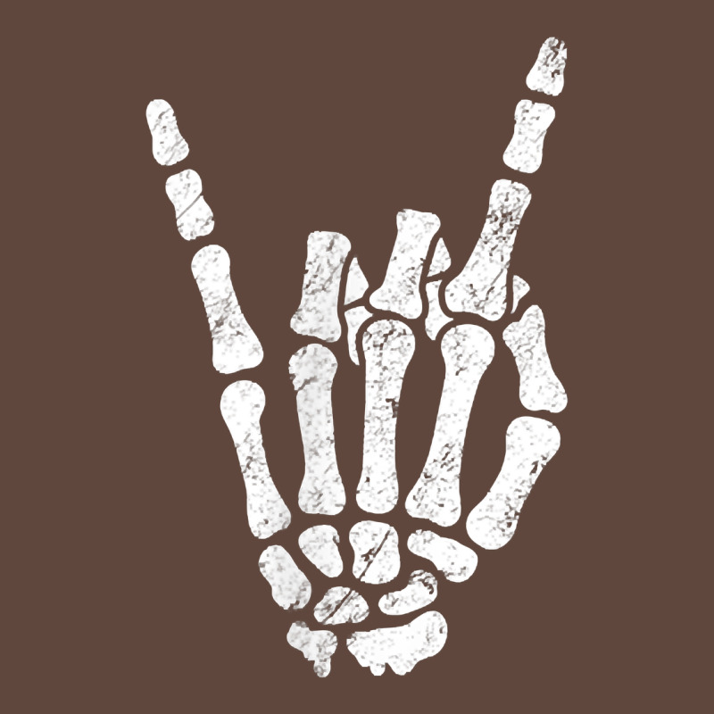 Rock Hand Sign Skeleton Rock N Roll Halloween Faux Pocket Classic Tee by longCreatives | Teevron