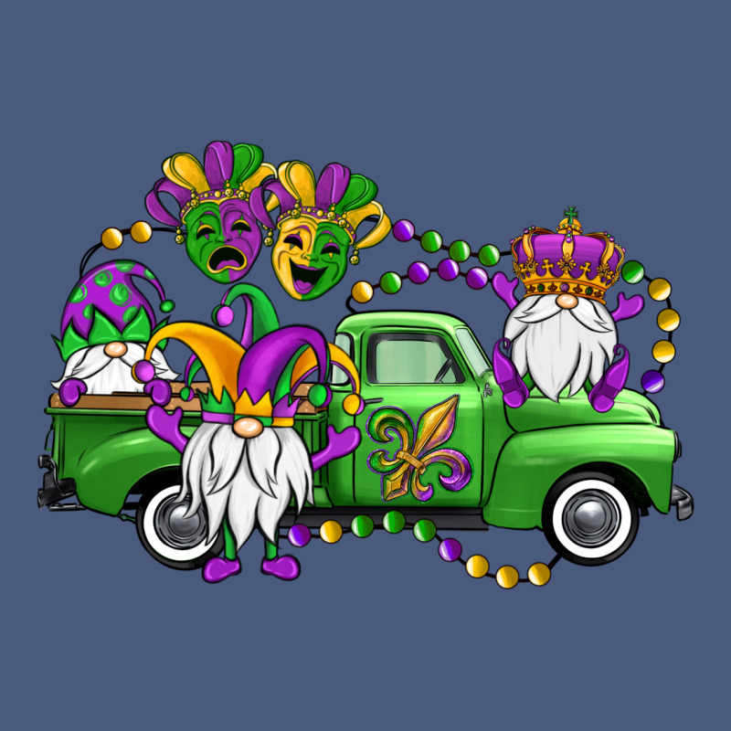 Mardi Gras Gnomes Truck Vintage Hoodie by OliviaCreatesArt | Teevron