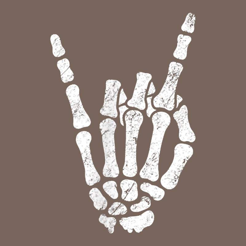Rock Hand Sign Skeleton Rock N Roll Halloween Faux Pocket Premium Hoodie by longCreatives | Teevron