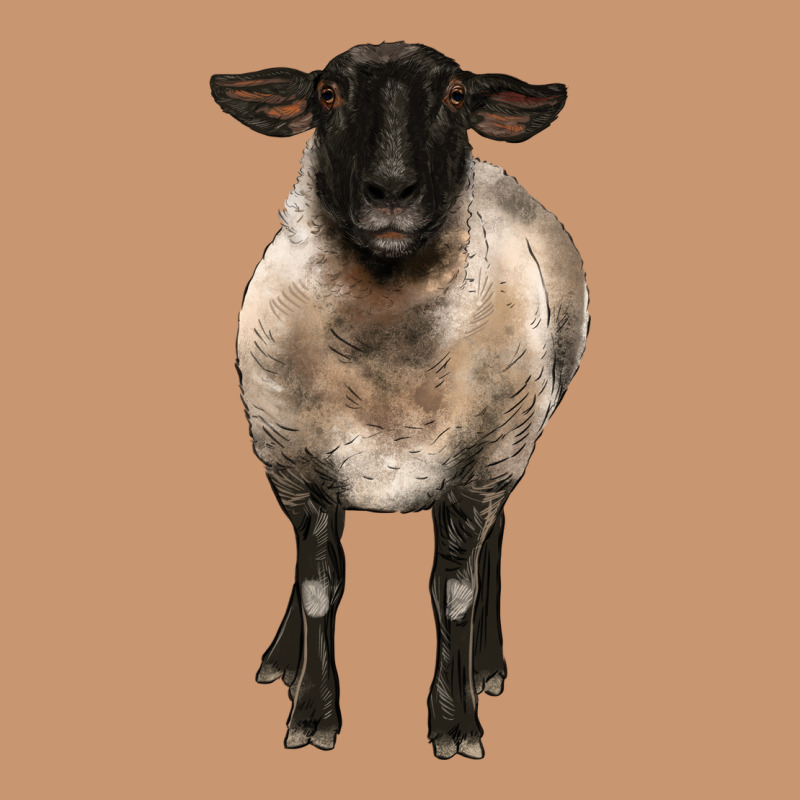 Suffolk Ewe Front Heavyweight Hoodie by BarkalooDesign | Teevron