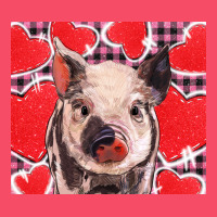 Valentine's Day Glitter Hearts Pig Premium Sweatshirt | Teevron