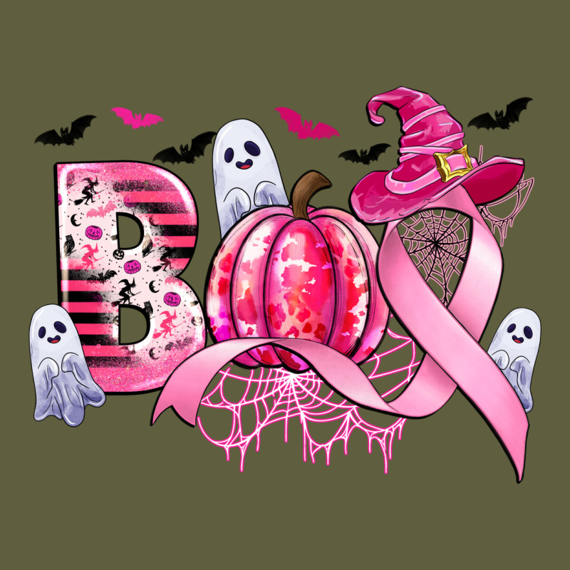 Boo Pink Pumpkin Witch Breast Cancer Vintage Tee by CowGirlArtShop | Teevron