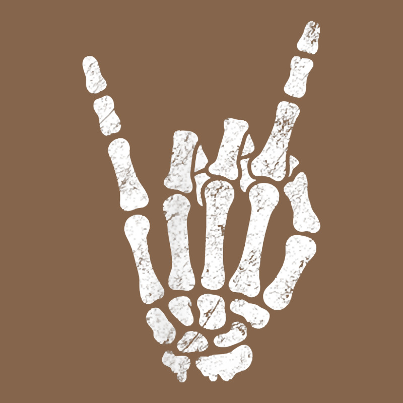 Rock Hand Sign Skeleton Rock N Roll Halloween Faux Pocket Premium Tee by longCreatives | Teevron