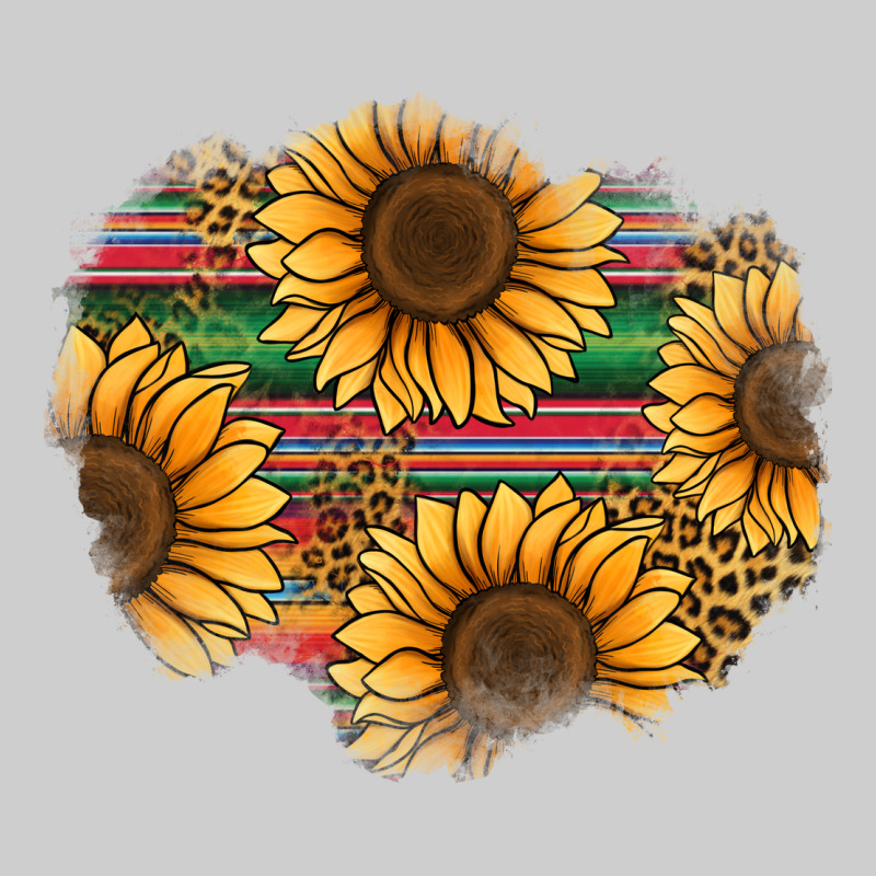 Sunflower Leopard Serape Patch Premium Tee by Jasminsmagicworld | Teevron