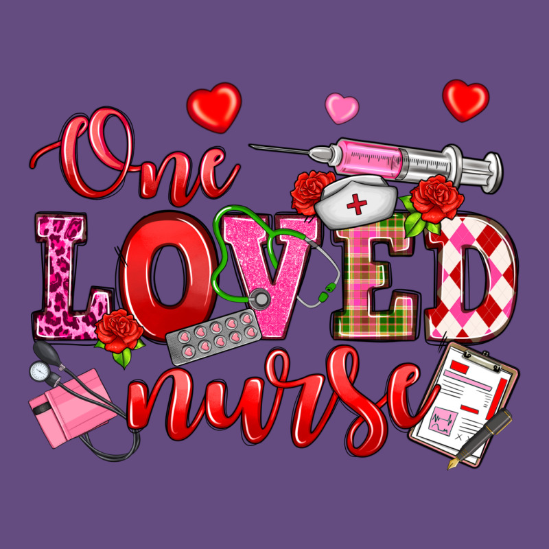 One Loved Nurse Valentine's Day Vintage Hoodie by OliviaCreatesArt | Teevron