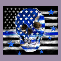 Police Flag Patriotic Skull Classic Tee | Teevron