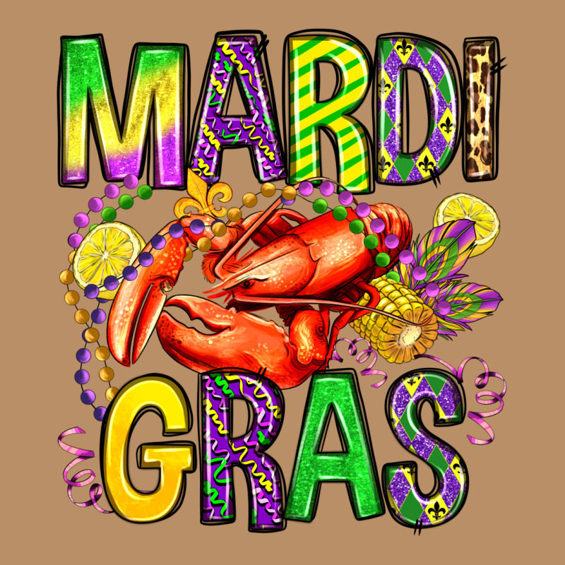 Mardi Gras Crawfish Olivia Vintage Hoodie by OliviaCreatesArt | Teevron