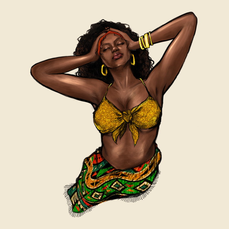 Black Woman Premium Tee by NancyCooperArtShop | Teevron