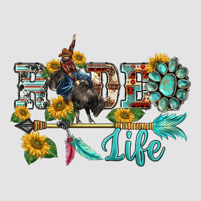 Western Rodeo Bullfighter  Life Turquoise's Gemstones Arrow Sunflowers Premium Sweatshirt by BarkalooDesign | Teevron