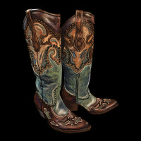 Cowgirl Boots Heavy Core Tee | Teevron