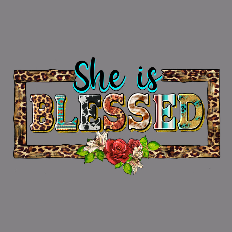 She Is Blesssed Floral Heavyweight Hoodie by BarkalooDesign | Teevron