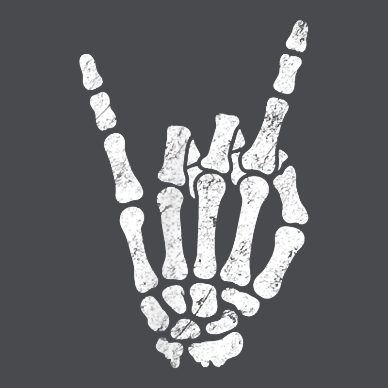 Rock Hand Sign Skeleton Rock N Roll Halloween Faux Pocket Zipper Hoodie by longCreatives | Teevron