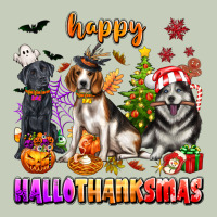 Happy Hallothanksmas Dogs Ladies Tee | Teevron
