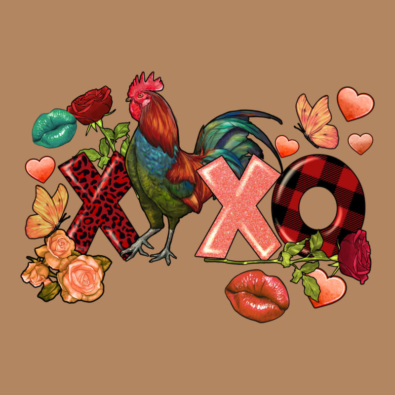 Rooster Valentine's Day Xoxo Long Sleeve Tee by FaDigitalArtStudio | Teevron