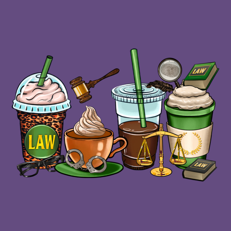 Lawyer Coffee Cups Vintage Hoodie by OliviaCreatesArt | Teevron