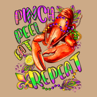 Pinch Peel Eat Repeat Mardi Gras Olivia Vintage Hoodie | Teevron