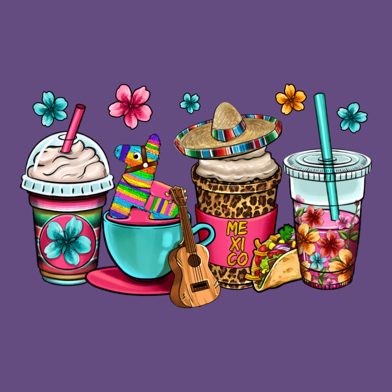 Mexico Fiesta Coffee Cups Vintage Hoodie by OliviaCreatesArt | Teevron