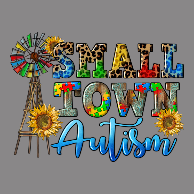 Small Town Autism Vintage Tee by CowGirlArtShop | Teevron