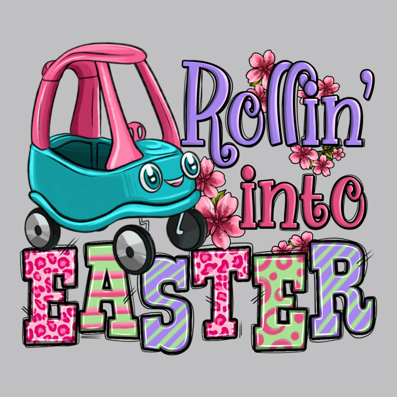 Easter Day Rollin Into Easter Toddler Car Long Sleeve Tee by OliviaCreatesArt | Teevron