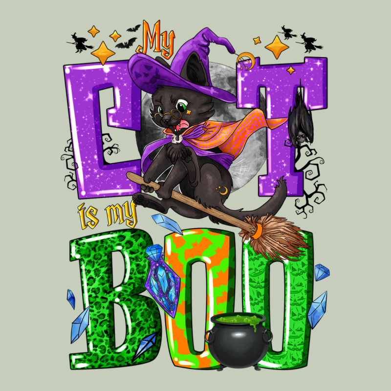 My Cat Is My Boo Halloween Ladies Tee by NancyCooperArtShop | Teevron