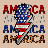 America With Lightning Bold Urban Heavy Tee | Teevron