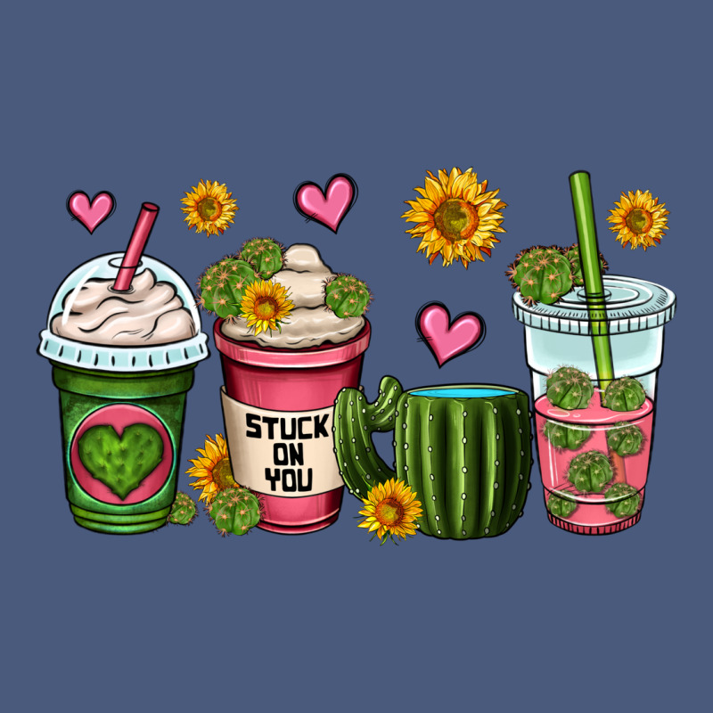 Stuck On You Cactus Coffee Cups Vintage Hoodie by OliviaCreatesArt | Teevron