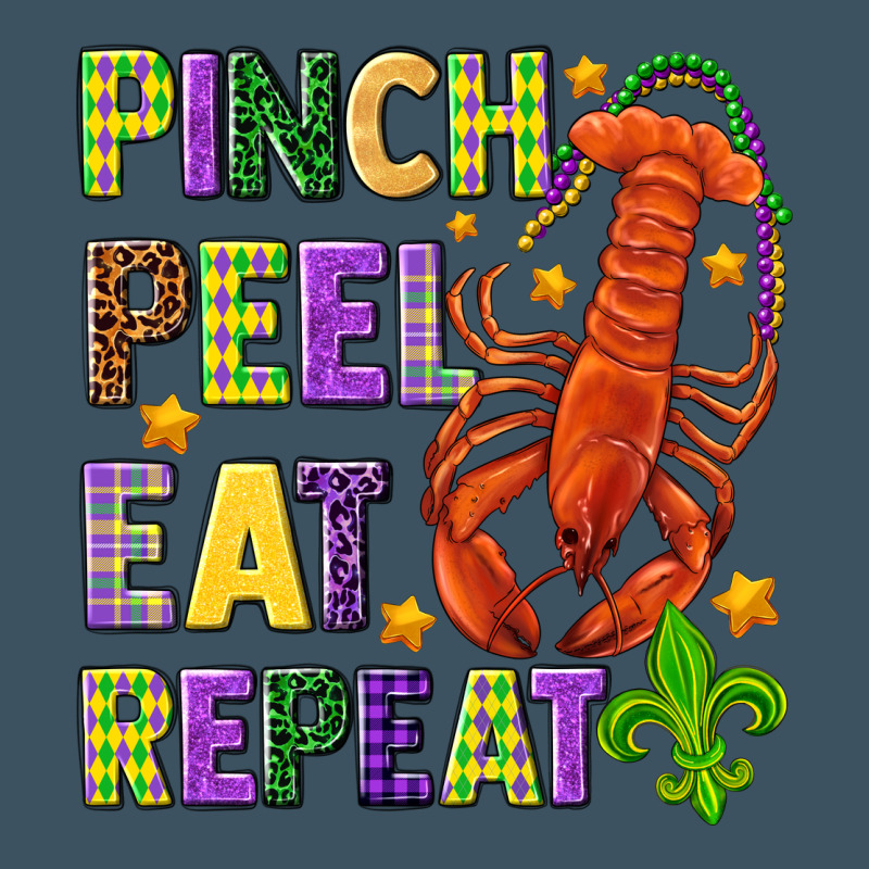 Pinch Peel Eat Repeat Crawfish Urban Heavy Tee by HowdyJamesFarm | Teevron