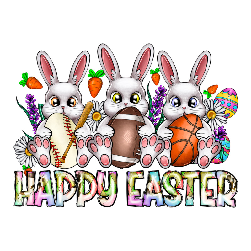 Happy Easter Spot Rabbit Premium Hoodie by CowhideDigitalArt | Teevron