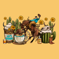 Rodeo Cowboy Coffee Cups Vintage Hoodie | Teevron