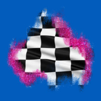Race Flag Glitter Patch Urban Hoodie | Teevron