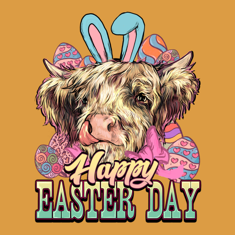 Happy Easter Day Cow Urban Heavy Tee by HowdyJamesFarm | Teevron