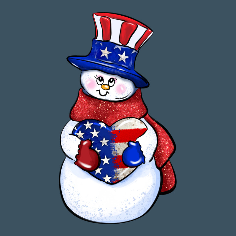 Patriotic Snowman 4th Of July Urban Heavy Tee by HowdyJamesFarm | Teevron
