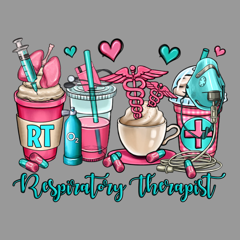 Rt Respiratory Therapist Coffee Cups Vintage Hoodie by OliviaCreatesArt | Teevron