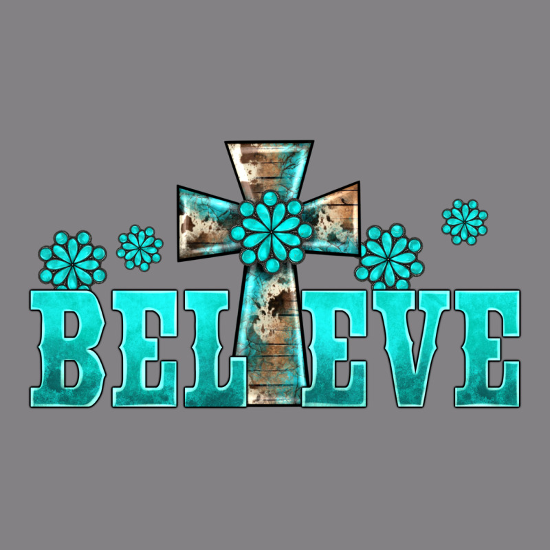 Western Turquoise's Gemstones Cross Believe Heavyweight Hoodie by BarkalooDesign | Teevron