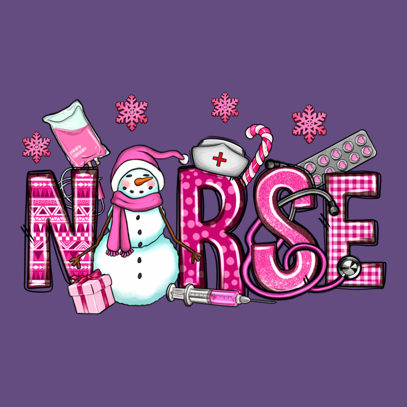 Nurse Pink Christmas Vintage Hoodie by OliviaCreatesArt | Teevron