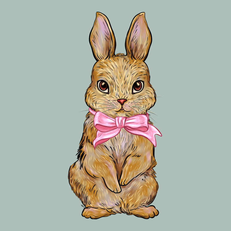 Easter Rabbit Pink Flowers Heavyweight Hoodie by BarkalooDesign | Teevron