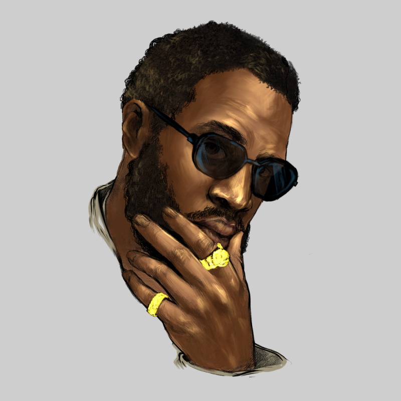 Black Man Premium Tee by NancyCooperArtShop | Teevron