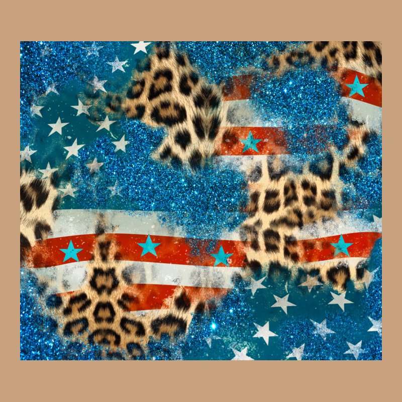 Leopard Glitter American Flag Vintage Tee by CowGirlArtShop | Teevron
