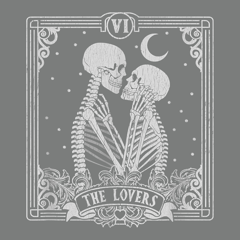 The Lovers Tarot Card Skeleton Valentines Halloween Occult Premium Hoodie by longCreatives | Teevron