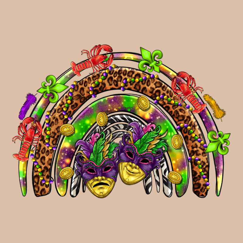 Mardi Gras Rainbow Urban Heavy Tee by HowdyJamesFarm | Teevron