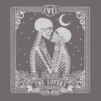The Lovers Tarot Card Skeleton Valentines Halloween Occult Urban Heavy Tee | Teevron